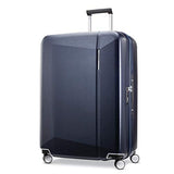 Samsonite Etude Hardside Checked Luggage with Double Spinner Wheels, Dark Navy