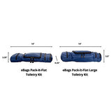eBags Pack-it-Flat Hanging Toiletry Kit for Travel - (Denim)