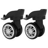 RiToEasysports Universal Mute Luggage Wheels Double Row Suitcase Wheels Replacement for Suitcase Parts(1 Pair)