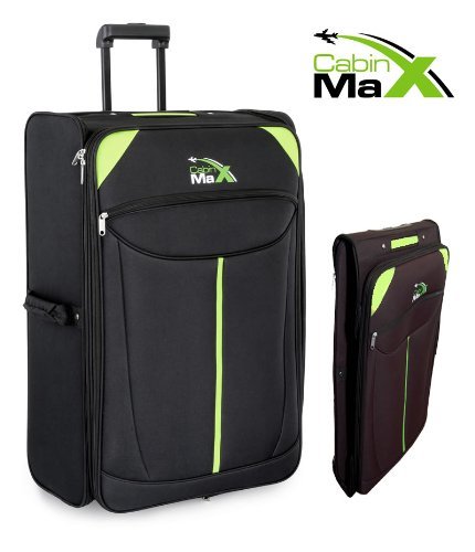 Cabin Max Global - Extra Large Lightweight Folding Trolley Suitcase Luggage