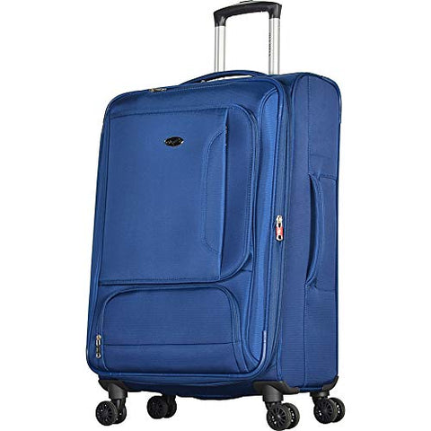 Olympia USA Petra 27" Expandable Checked Spinner Luggage (Navy)