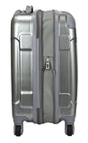Travelers Club Polaris Hardside Metallic Spinner Luggage, Silver, Carry-On 20-Inch