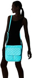 Vera Bradley Women's Double Zip Mailbag mf, Turquoise Sea