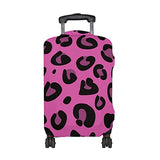 GIOVANIOR Pink Leopard Texture Luggage Cover Suitcase Protector Carry On Covers