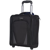 Kenneth Cole Reaction Going Places 600D Polyester 2-Wheel Underseater Carry-On, Black