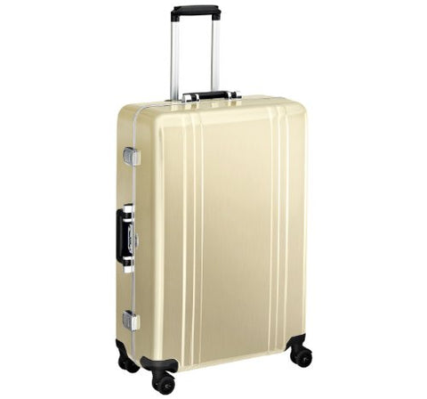 Zero Halliburton Classic Polycarbonate 28 Inch 4 Wheel Spinner Travel Case, Polished Gold, One Size