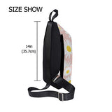 Lovexue Sling Bag Beautiful Floral Daisy Flower Mens Chest Shoulder Backpacks Crossbody Unbalance