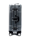 Cloud 9 - All Aluminum Luxury Hard Case Checked 24" Durable with 360 Degree 4 Wheel Spinner TSA Approved
