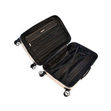 Mia Toro Luggage Macchiolina Polish Hardside 26 Inch Spinner, Gold, One Size