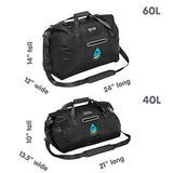 Skog Å Kust DuffelSak Waterproof Duffel Bag | 60L Black