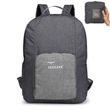 Chapter: Comfort. 35L Foldable Large Waterproof Carry-On Travel Backpack with Trolley Sleeve - Ultra Lightweight and Packable - Tarifa Grey Sand