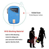 Travel Wallet RFID Blocking Document Organizer Bag, Family Passport Holder