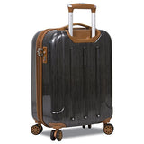 Dejuno Monroe 3-Piece Hardside Spinner Tsa Combination Lock Luggage Set, Black