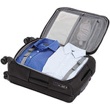 AmazonBasics Premium Expandable Softside Spinner Luggage With TSA Lock- 21 Inch, Black
