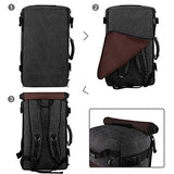 Ibagbar Canvas Backpack Travel Bag Hiking Bag Rucksack Duffel Bag Laptop Backpack Computer Bag
