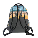 Backpack Travel Africa Acacia Giraffes School Bookbags Shoulder Laptop Daypack College Bag for