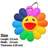 Unique Luggage Tag, Travel Suitcase Bag Identify Label with Steel Loop (Flower-1Pack)