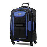 Travelpro Bold 26” Expandable Checked Luggage Spinner, Lightweight, Rugged, Blue/Black