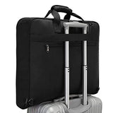 Modoker Suit Luggage Garment Bag with Shoulder Strap, Suit Carry on Bag Hanging Suitcase Black Garment Bags for Men Women Business Travel