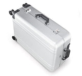 Zero Halliburton Classic Aluminum 2.0 26" 4 Wheel Spinner Travel Case (Silver)