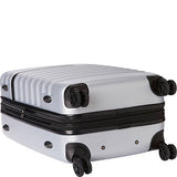 Bugatti Corium 30" Polycarbonate Lightweight 4 Wheel Spinner Luggage Silver