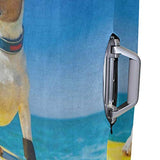 Suitcase Cover Cool Dog Surfing On Surfboard Wearing Sunglasses Luggage Cover Travel Case Bag