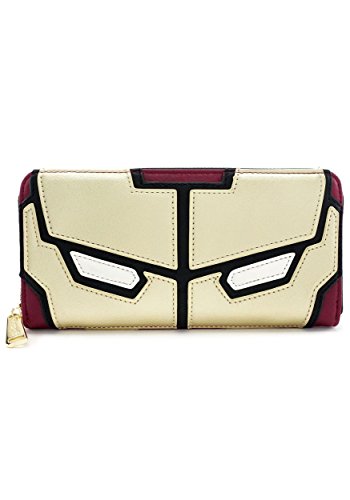Loungefly Iron Man Faux Leather Zip Around Wallet Standard