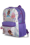 LOL Dolls Backpack for Toddlers, Iridescent Glitter Printed Girl's BookBag with Front Pocket, Padded Back and Adjustable Shoulder Straps, Kid's Daypack for School, Camping or Travel