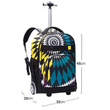 Qcc& Wheeled Backpack, Great For High School, College Backpack, Rolling School Bag, Business