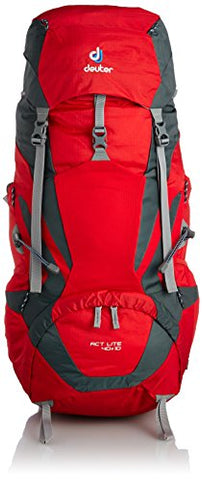 Deuter Act Lite 40 + 10 Ultralight Trekking Backpack, Fire / Granite