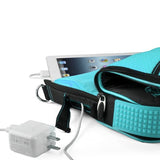 Vangoddy Pindar Sling – Black Aqua Blue Pro Deluxe Shoulder Messenger Carrying Bag For Lenovo