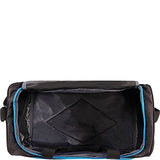 Fila Fastpace Small Sports Duffel Gym Bag, Black/Blue, One Size