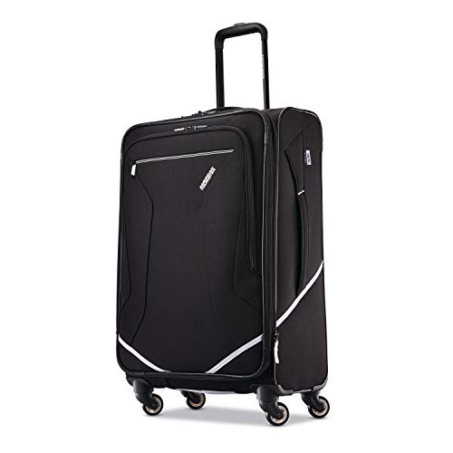 American Tourister Checked-Medium, Black/White