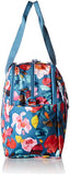 Vera Bradley Lighten Up Weekender Travel Bag, Polyester, Scattered Superbloom,One Size