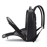 Samsonite Classic Leather Backpack, Black, One Size