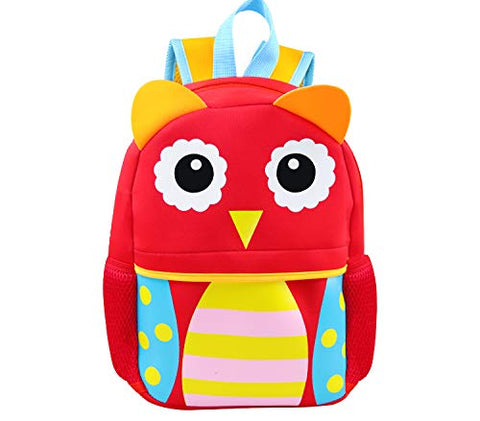 Kids Backpack | Fenrici | Boys | Girls | Toddler | Preschooler | Cute Animal Design | Owl