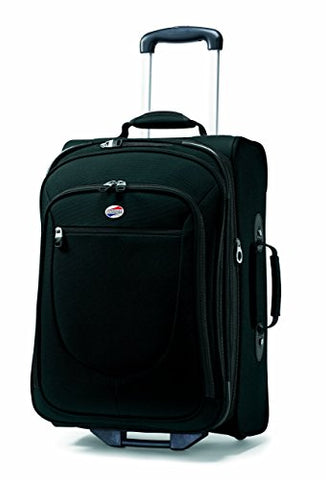 American Tourister Luggage Splash 21 Upright Suitcase, Black, 21 Inch