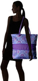 Vera Bradley Lighten Up Expandable Travel Tote Weekender Bag, Lilac Tapestry, One Size
