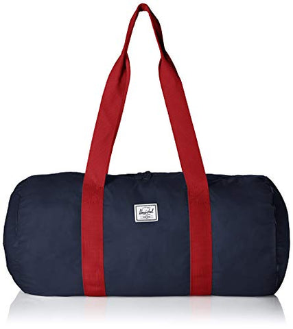 Herschel Packable Duffle Weekend Duffel Navy/Red One Size