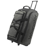 Wrangler Wesley Rolling Duffel Bag, Charcoal Grey, Large 30-Inch