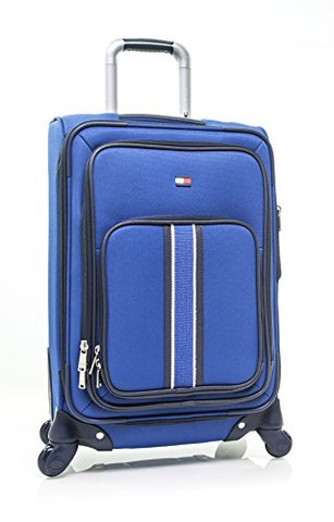 Tommy Hilfiger Signature Solid 20" Expandable Spinner, blue