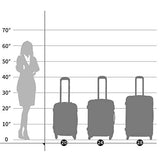 Sandinrayli Luggage Set, Lightweight & Durable Travel Suitcase with Spinner Wheels, 20” 24” 28” Hardside Spinner Set