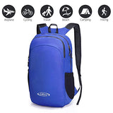 G4Free Ultra Lightweight Packable Small Backpack Casual Handy Hiking Daypack 18L(Blue)