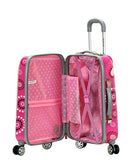 Rockland Luggage 20 Inch Polycarbonate Carry On Luggage, Pink Pearl, One Size