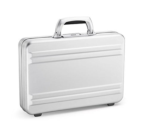 Zero Halliburton Super Slimline Aluminum Attache Case in Silver
