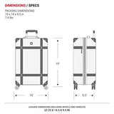 SwissGear 7739 Trunk, Hardside Spinner Luggage (Blush, Carry-On 19-Inch)