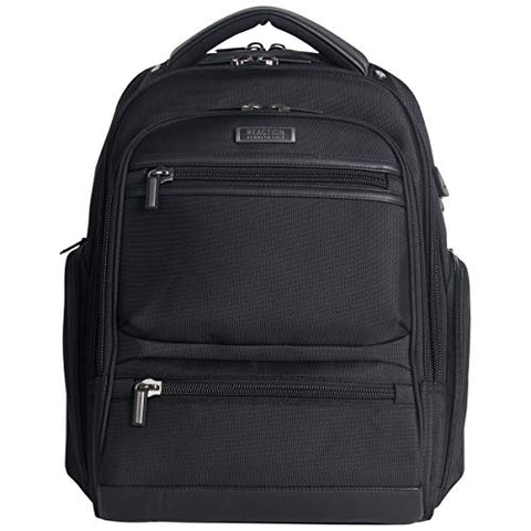 Kenneth Cole Reaction Dual Compartment 17" with USB Laptop Backpack Black One Size