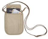 Eagle Creek Travel Gear Luggage RFID Blocker Neck Wallet, Tan