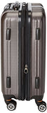 Traveler's Choice Tasmania 100% Pure Polycarbonate Expandable Spinner Luggage, Dark Brown, Carry-on 20-Inch
