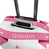 GIOVANIOR Love Rainbow Unicorn Luggage Cover Suitcase Protector Carry On Covers